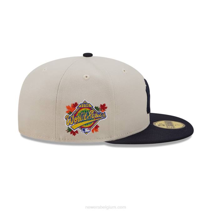 New Era New York Yankees herfst klassieke witte 59fifty pet BT24654