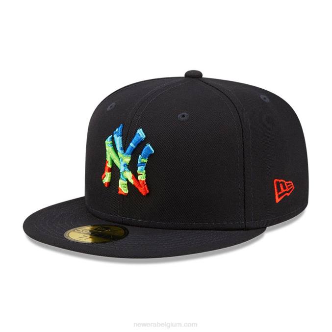 New Era New York Yankees infrarood marine 59fifty getailleerde pet BT24165