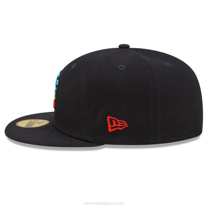 New Era New York Yankees infrarood marine 59fifty getailleerde pet BT24165