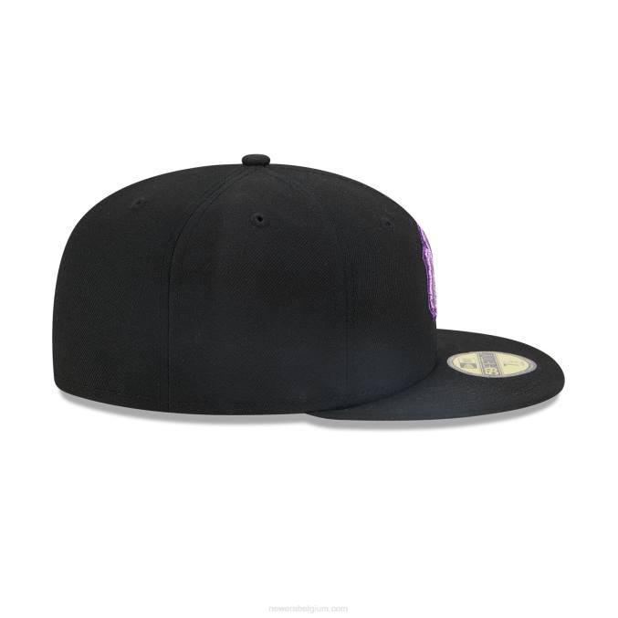 New Era New York Yankees metallic pop zwarte 59fifty pet BT24190