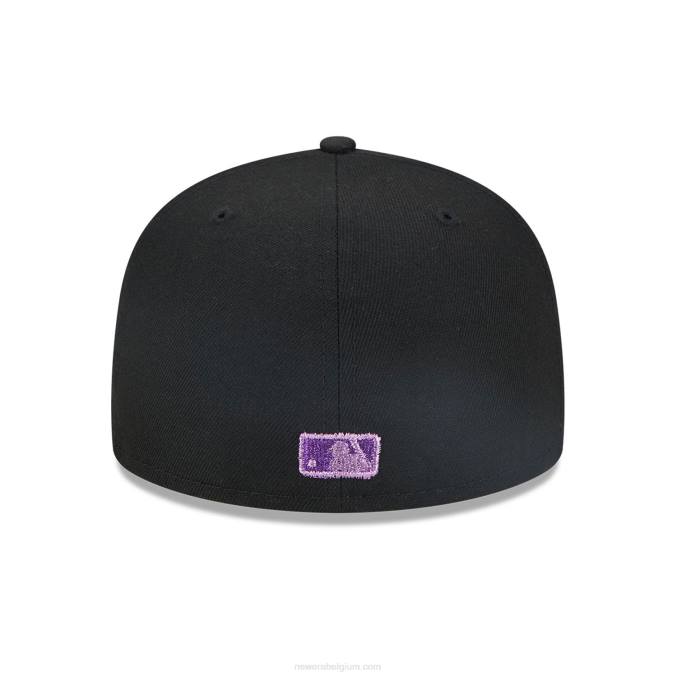New Era New York Yankees metallic pop zwarte 59fifty pet BT24190