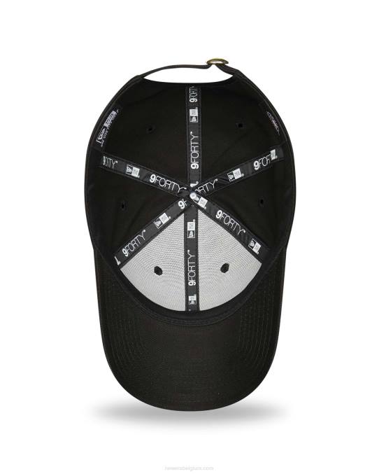 New Era New York Yankees metallic zwarte 9forty verstelbare pet BT241554