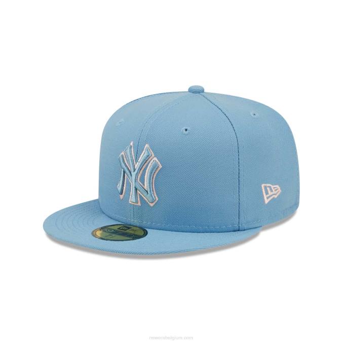 New Era New York Yankees pastelblauwe 59fifty pet BT241186