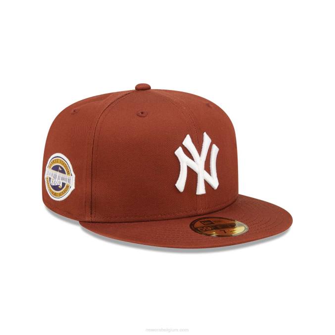 New Era New York Yankees patch donkerbruine 59fifty pet BT241066
