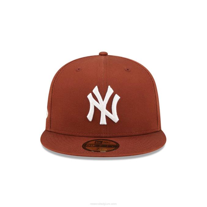 New Era New York Yankees patch donkerbruine 59fifty pet BT241066