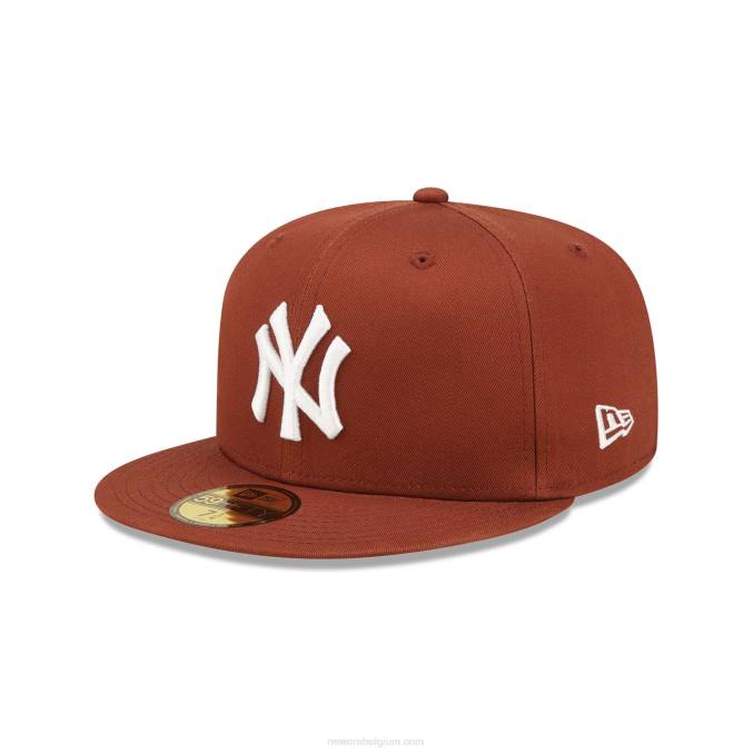 New Era New York Yankees patch donkerbruine 59fifty pet BT241066
