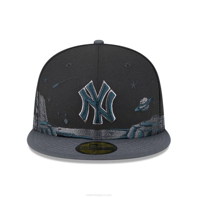 New Era New York Yankees planetaire zwarte 59fifty pet BT24132