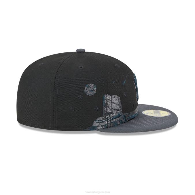 New Era New York Yankees planetaire zwarte 59fifty pet BT24132