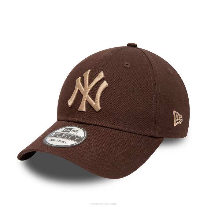 New Era New York Yankees seizoensgebonden bruine 9forty verstelbare pet BT241749