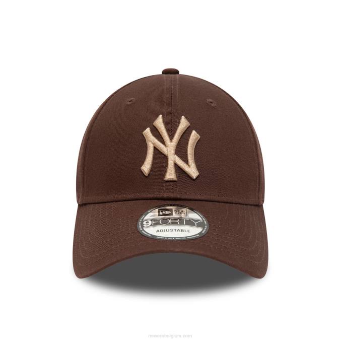 New Era New York Yankees seizoensgebonden bruine 9forty verstelbare pet BT241749