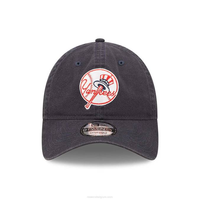 New Era New York Yankees team patch blauwe 9twenty verstelbare pet BT242220