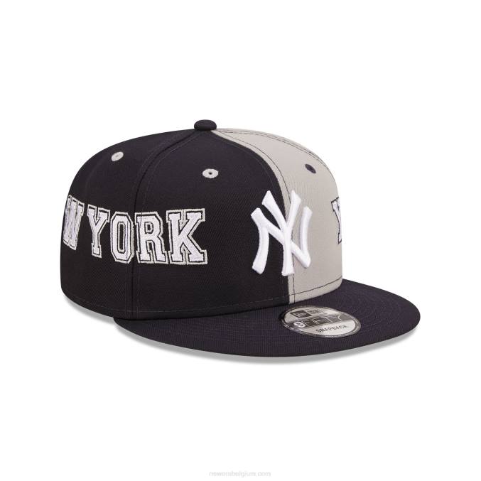 New Era New York Yankees teamsplit marineblauwe 9fifty snapback pet BT242117