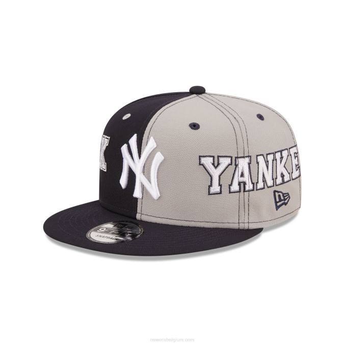 New Era New York Yankees teamsplit marineblauwe 9fifty snapback pet BT242117