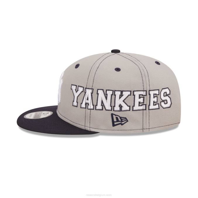 New Era New York Yankees teamsplit marineblauwe 9fifty snapback pet BT242117
