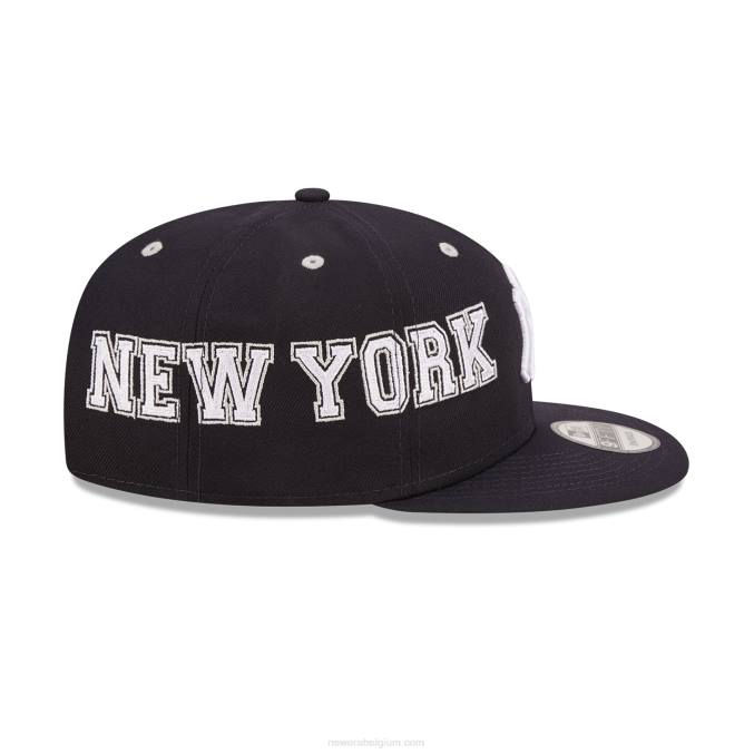 New Era New York Yankees teamsplit marineblauwe 9fifty snapback pet BT242117