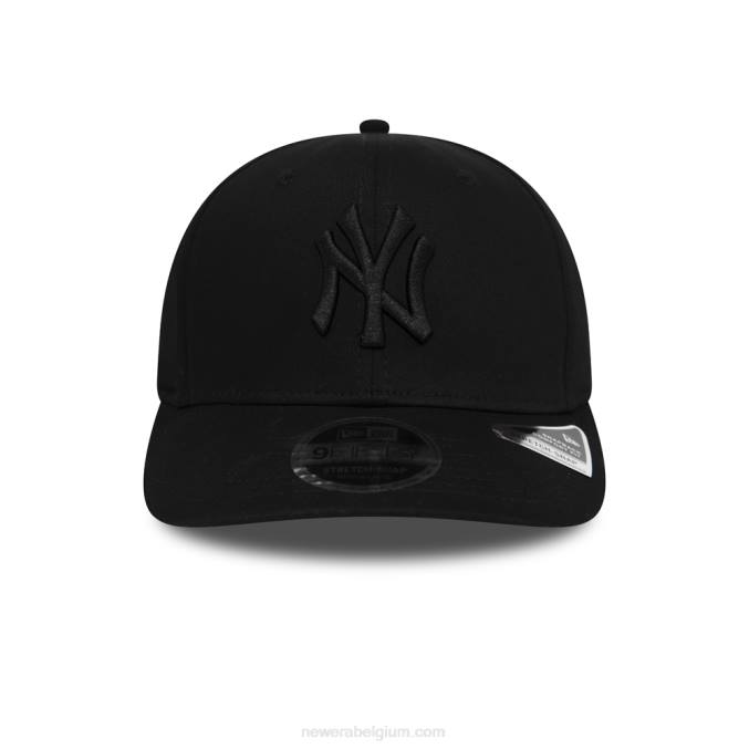 New Era New York Yankees ton-sur-ton zwarte 9fifty stretch snap cap BT242143