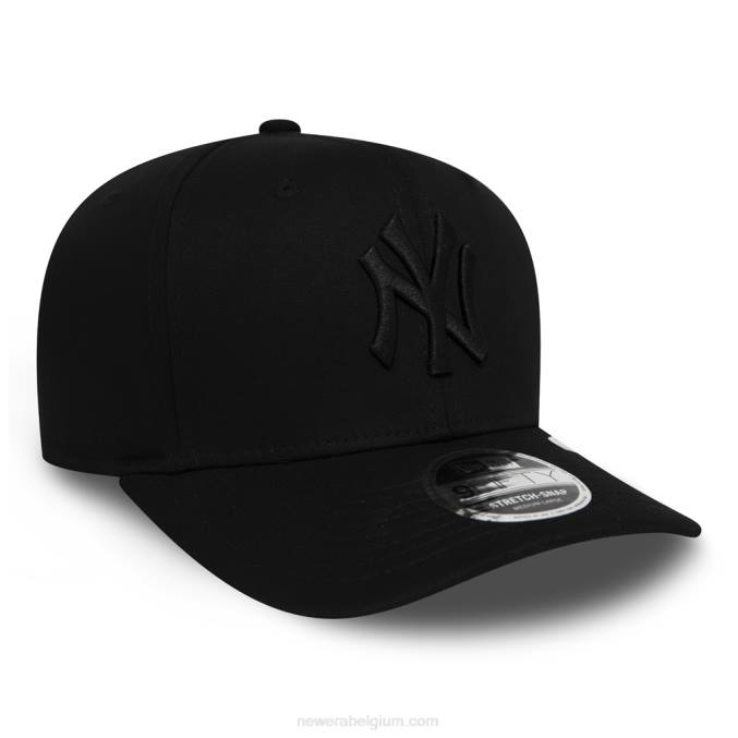 New Era New York Yankees ton-sur-ton zwarte 9fifty stretch snap cap BT242143