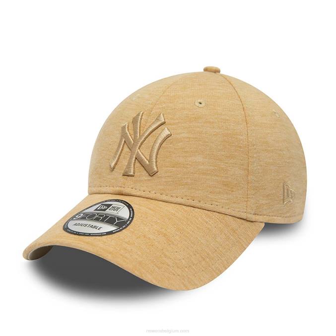 New Era New York Yankees tonale jersey lichtbeige 9forty verstelbare pet BT241557