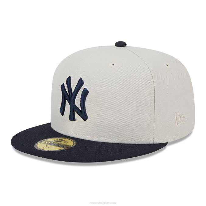 New Era New York Yankees varsity letter stone 59fifty getailleerde pet BT24315