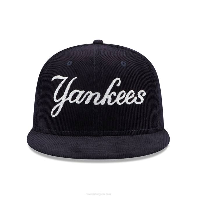 New Era New York Yankees vintage koord marine 59fifty getailleerde pet BT2413
