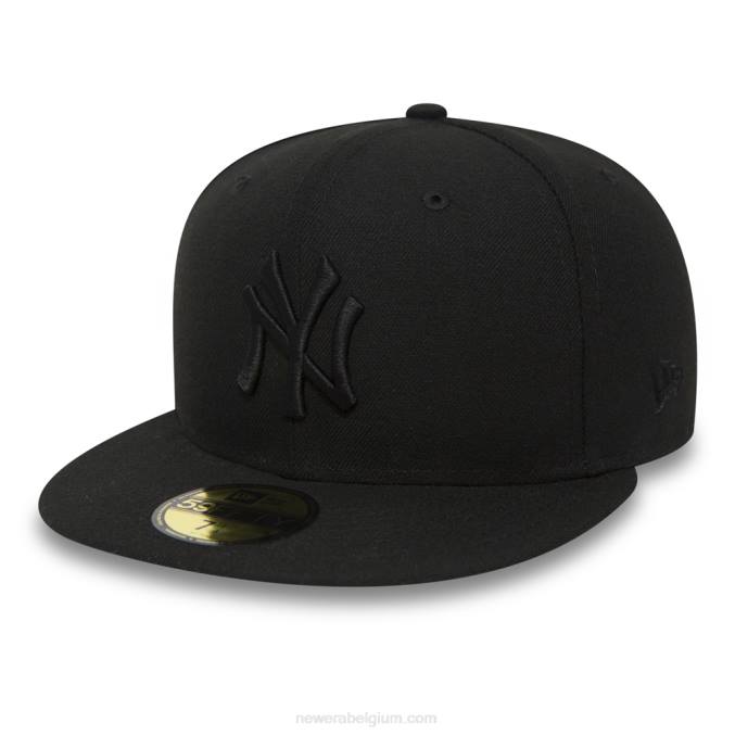 New Era New York Yankees zwart op zwart 59fifty cap BT24975