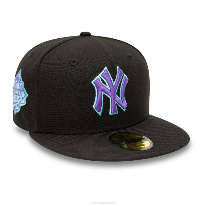 New Era New York Yankees zwarte en blauwe getinte 59fifty pet BT24704