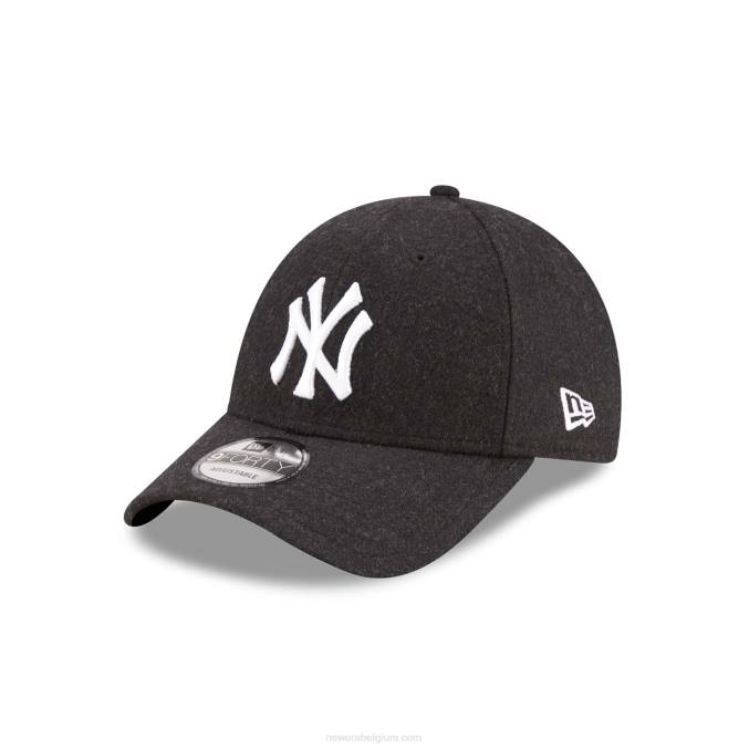 New Era New York Yankees zwarte wollen 9forty verstelbare pet BT241751