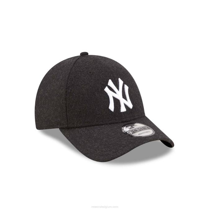 New Era New York Yankees zwarte wollen 9forty verstelbare pet BT241751