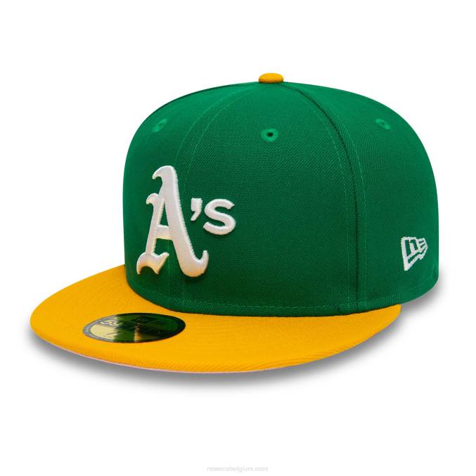 New Era Oakland Athletics 1989 World Series groene 59fifty getailleerde pet BT2424