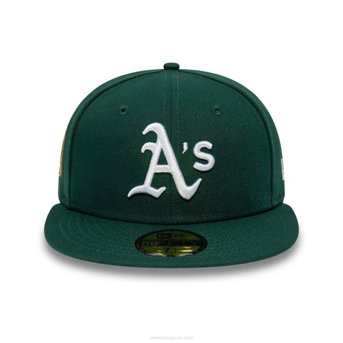 New Era Oakland Athletics 50e verjaardag donkergroene 59fifty getailleerde pet BT24203