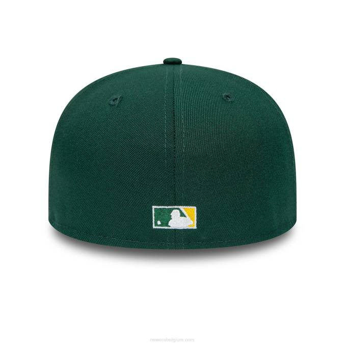 New Era Oakland Athletics 50e verjaardag donkergroene 59fifty getailleerde pet BT24203