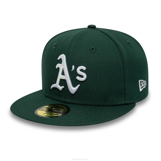 New Era Oakland Athletics American League Stadium donkergroene 59fifty getailleerde pet BT241049