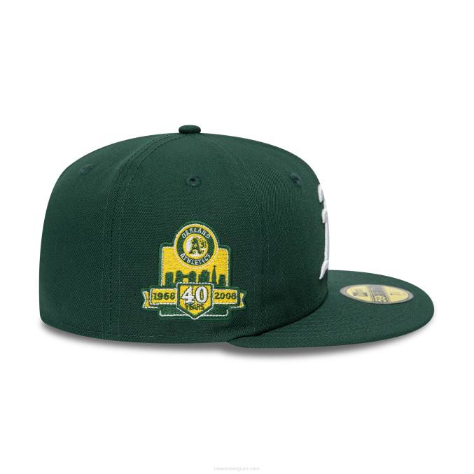 New Era Oakland Athletics American League Stadium donkergroene 59fifty getailleerde pet BT241049