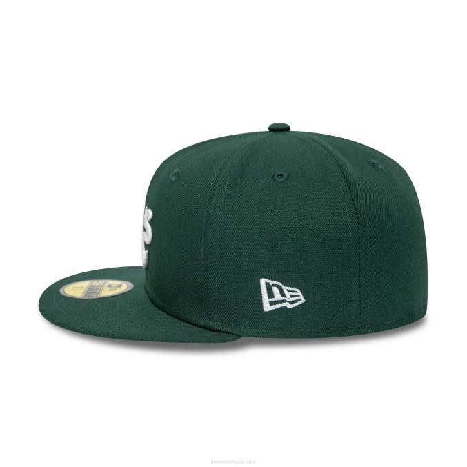 New Era Oakland Athletics American League Stadium donkergroene 59fifty getailleerde pet BT241049