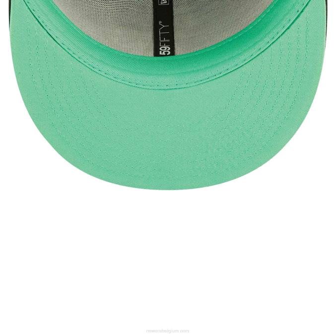 New Era Oakland Athletics Citrus Pop zwarte 59fifty getailleerde pet BT2487