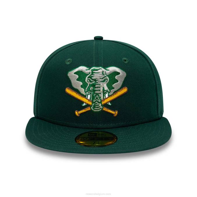 New Era Oakland Athletics Forest Green 59fifty getailleerde pet BT241293