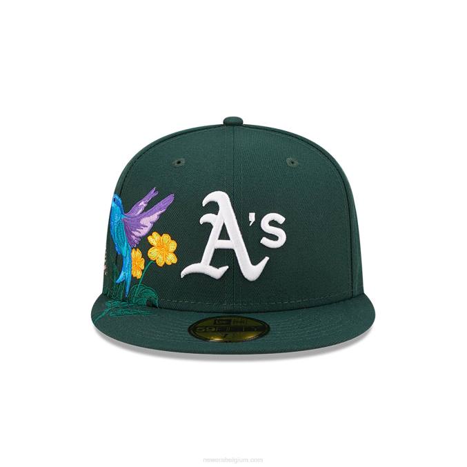 New Era Oakland Athletics MLB Blooming Dark Green 59fifty getailleerde pet BT241245