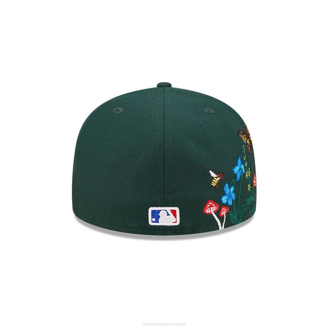 New Era Oakland Athletics MLB Blooming Dark Green 59fifty getailleerde pet BT241245