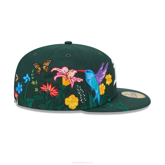 New Era Oakland Athletics MLB Blooming Dark Green 59fifty getailleerde pet BT241245