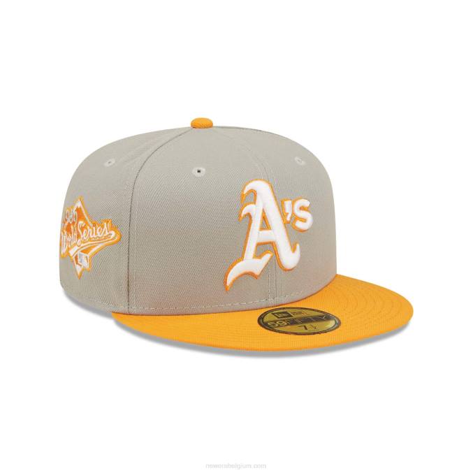 New Era Oakland Athletics Orange Soda Grey 59fifty getailleerde pet BT24694