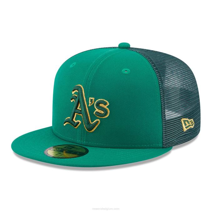 New Era Oakland Athletics St. Patrick's Day Green 59fifty getailleerde pet BT24557