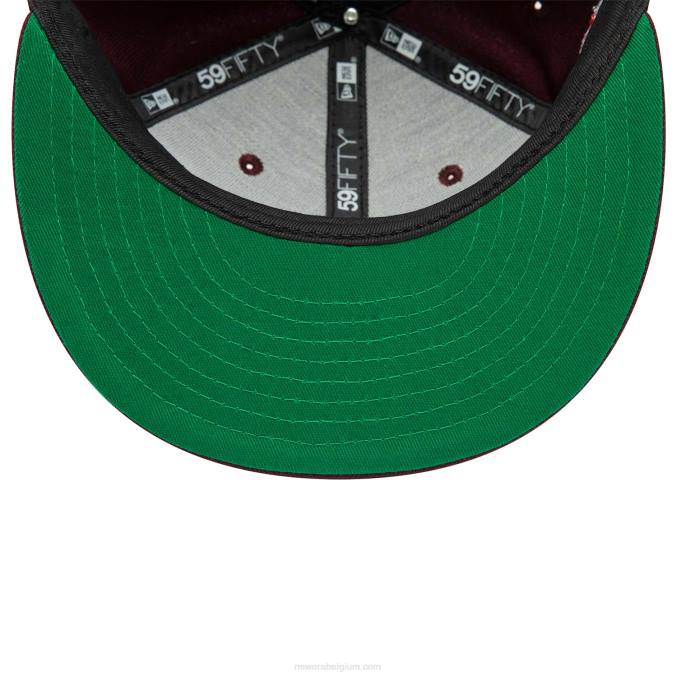 New Era Oakland Athletics World Series kastanjebruine 59fifty pet BT24148