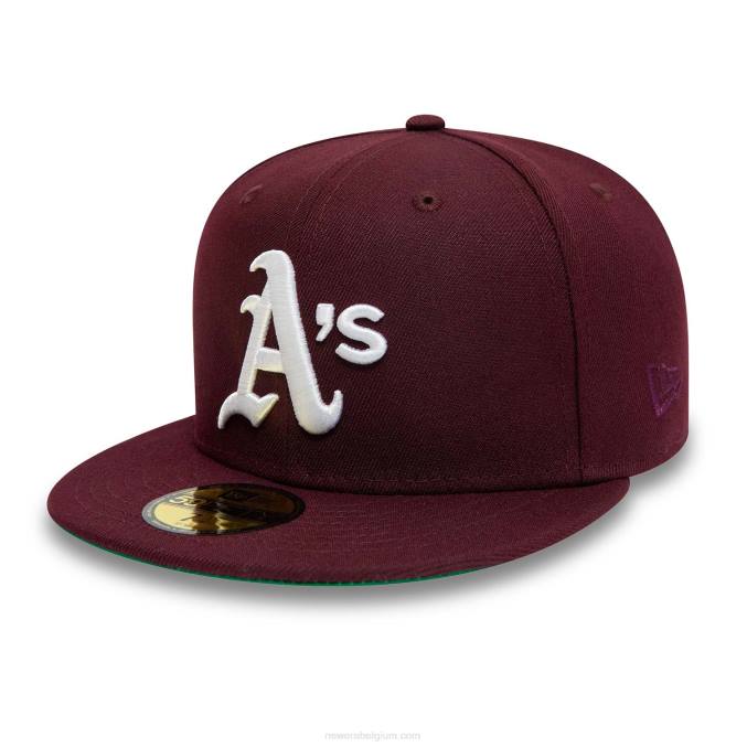 New Era Oakland Athletics World Series kastanjebruine 59fifty pet BT24148