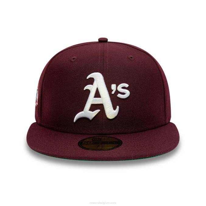 New Era Oakland Athletics World Series kastanjebruine 59fifty pet BT24148
