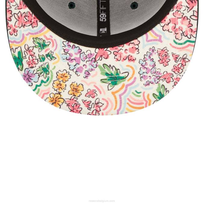 New Era Oakland Athletics aquarel bloemen groen 59fifty cap BT24167