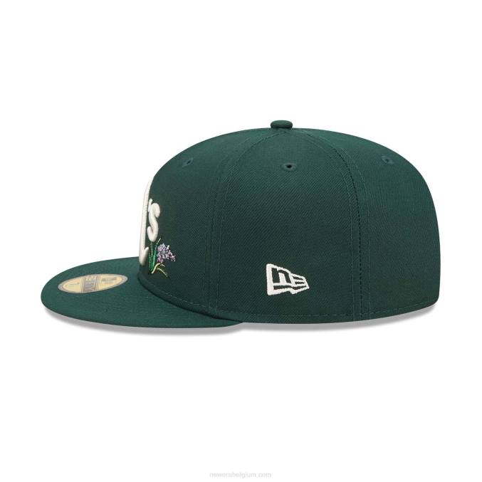 New Era Oakland Athletics aquarel bloemen groen 59fifty cap BT24167