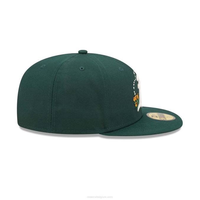 New Era Oakland Athletics aquarel bloemen groen 59fifty cap BT24167
