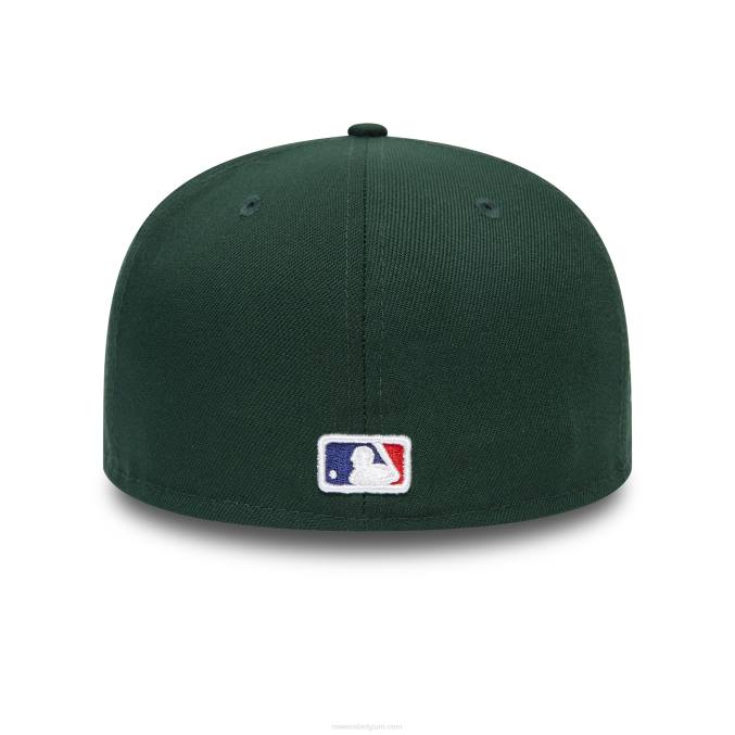New Era Oakland Athletics groovy donkergroene 59fifty pet BT24233