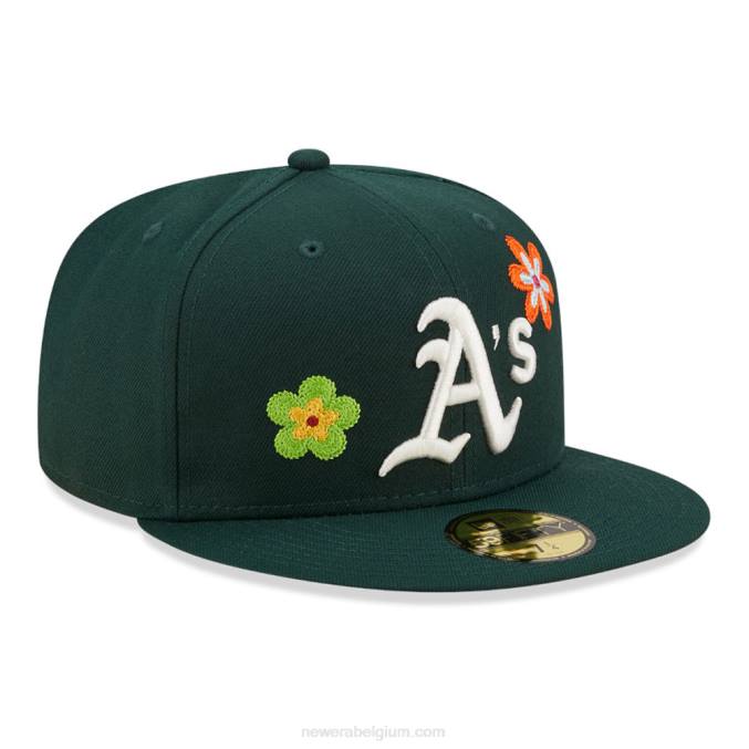 New Era Oakland Athletics mlb flower green 59fifty getailleerde pet BT241314