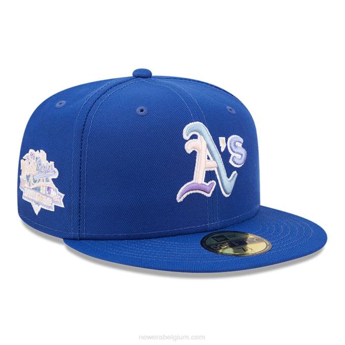 New Era Oakland Athletics mlb nightbreak teamblauw 59fifty getailleerde pet BT241207